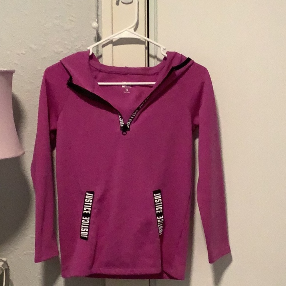 Purple justice sweatshirt